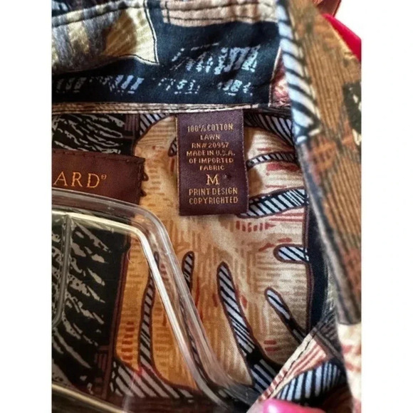 Tori Richard Honolulu Fall Button Up Hawaiian Shirt Size M - Picture 2 of 3